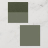 Textured Moss Green Split Referral Kaart - Aangepa (Voorkant / Achterkant)