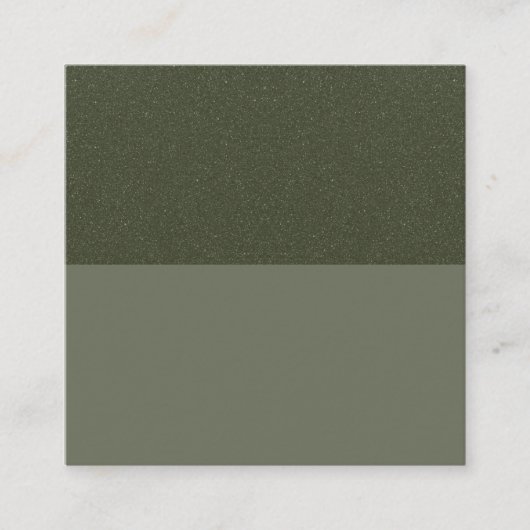 Textured Moss Green Split Referral Kaart - Aangepa (Voorkant)
