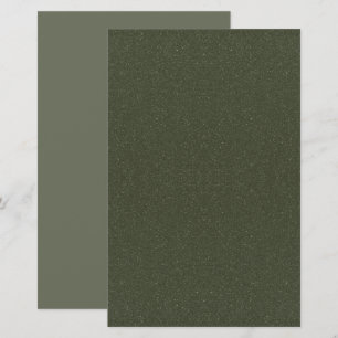 Textured Moss Green Stationery –  Briefpapier