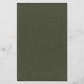 Textured Moss Green Stationery –  Briefpapier (Voorkant)