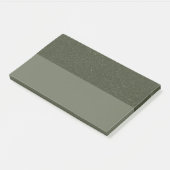 Textured Moss Green Sticky Post-It Notes (Aangepas (Schuin)