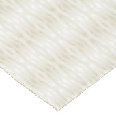 Textured noble light beige and white korte tafelloper (Hoek)