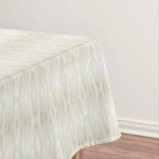 Textured noble light beige and white tafelkleed