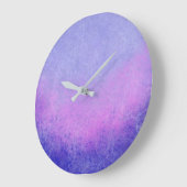 Textured Paars Ombre Grote Klok (Hoek)