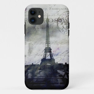 Textured Parijs in Lavendel iPhone 5 ID Hoesje