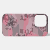 textured pink and mauve Camo abstract iPhone Hoesje (Achterkant horizontaal)