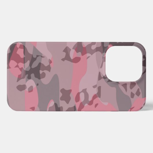 textured pink and mauve Camo abstract iPhone Hoesje (Achterkant horizontaal)