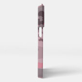 textured pink and mauve Camo abstract iPhone Hoesje (Rechterkant)