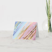 Textured Pink Background Feestdagen Kaart (Achterkant)