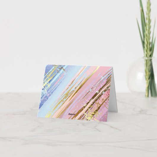 Textured Pink Background Feestdagen Kaart (Achterkant)