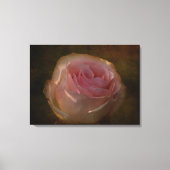 Textured Pink Rose Canvas Print (Voorkant)