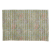 Textured Pointillism Grid Pattern Artwork Kussensloop (Voorkant)