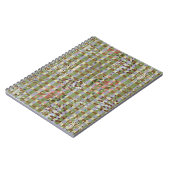 Textured Pointillism Grid Pattern Artwork Notitieboek (Linkerzijde)