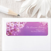 Textured Purple Ethereal Cherry Blossom Etiket (Insitu)