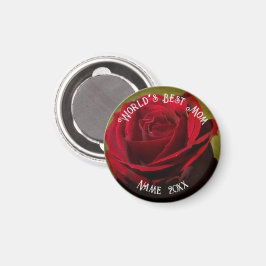 Textured Red Rose Mother’s Day Magneet