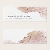 textured roos gold faux folie Wedding Website Kaar Mini Visitekaartjes (Voorkant /achterkant)