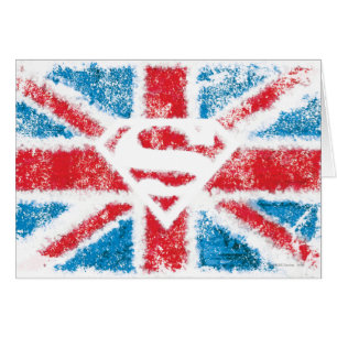 Textured S-Shield Over Flag