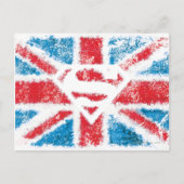 Textured S-Shield Over Flag Briefkaart (Voorkant)