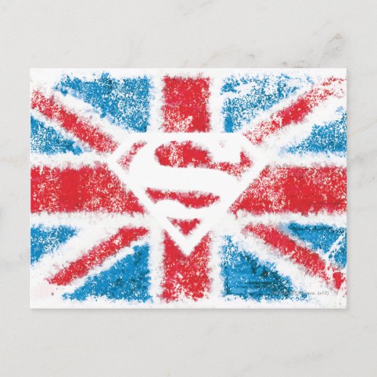 Textured S-Shield Over Flag Briefkaart (Voorkant)