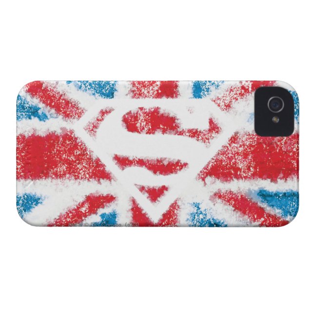 Textured S-Shield Over Flag Case-Mate iPhone Case (Achterkant Horizontaal)