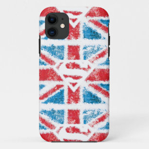 Textured S-Shield Over Flag iPhone 11 Hoesje