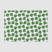 Textured Shamrocks Weefpapier