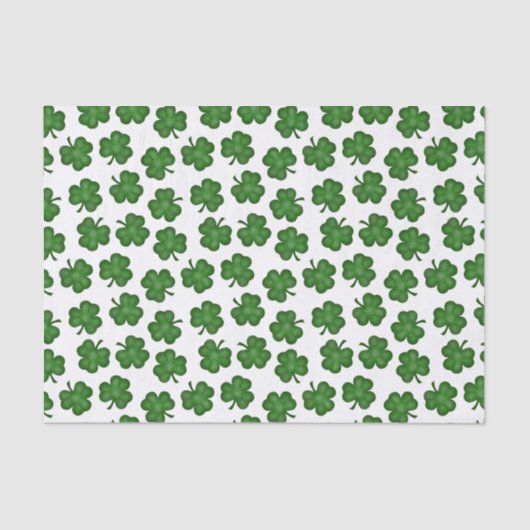 Textured Shamrocks Weefpapier Tissuepapier (Voorkant)