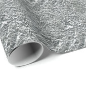 TEXTURED SILVER FOIL46 FOLIE CRINKELED SHINY BACKG CADEAUPAPIER (Rol Hoek)
