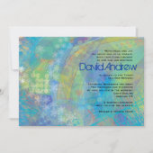 TEXTURED STARS Bar Bat Mitzvah Invitation Kaart (Voorkant)