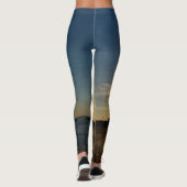 Textured Sunset door Shirley Taylor Leggings (Achterkant)