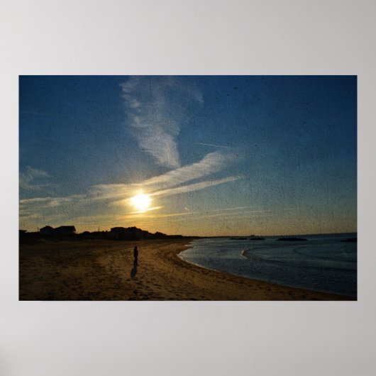 Textured Sunset door Shirley Taylor Poster (Voorkant)