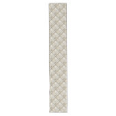 Textured Table Runner in neutraal geometrisch ontw Lange Tafelloper (Voorkant)