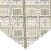 Textured Table Runner in neutraal geometrisch ontw Lange Tafelloper (Hoek)