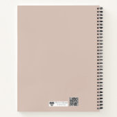 Textured Terrazzo Pattern | Mocha Mousse Elegance  Notitieboek (Achterkant)