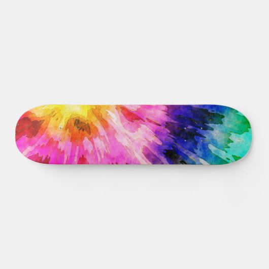 Textured Tie Dye Persoonlijk Skateboard (Horizontaal)