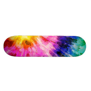 Textured Tie Dye Persoonlijk Skateboard