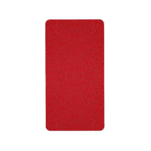 Textured Tomato Red Retour Address Label - Aangepa