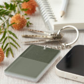 Textured Top Moss Green Acryl Sleutelhanger (Aange (Voorkant Rechts)