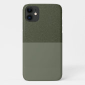 Textured Top Moss Green iPhone 11 Hoesje – Aanpass (Achterkant)