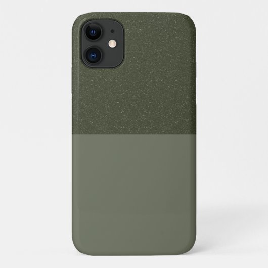 Textured Top Moss Green iPhone 11 Hoesje – Aanpass (Achterkant)