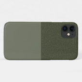 Textured Top Moss Green iPhone 11 Hoesje – Aanpass (Achterkant (horizontaal))