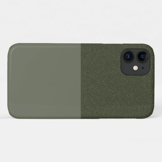 Textured Top Moss Green iPhone 11 Hoesje – Aanpass (Achterkant (horizontaal))