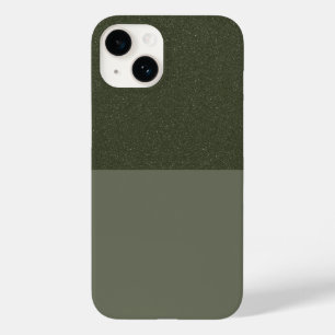 Textured Top Moss Green iPhone 14 Hoesje – Aanpass