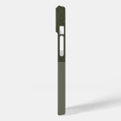 Textured Top Moss Green iPhone 14 Hoesje – Aanpass (Achterkant / Links)