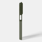 Textured Top Moss Green iPhone 15 Pro Hoesje Aange (Achterkant / Rechts)