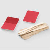 Textured Top Tomato Red Paddle Fan (Aangepast) Handwaaier (Niet-gemonteerd)