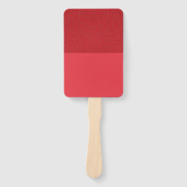 Textured Top Tomato Red Paddle Fan (Aangepast) Handwaaier