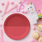 Textured Top Tomato Red Party Bord –  (Feest)