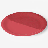 Textured Top Tomato Red Party Bord –  (Gekanteld)