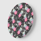 Textured Triangle Pineapple Pattern Grote Klok (Hoek)